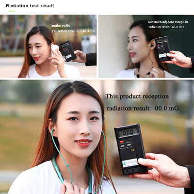 

Air Conduction Wireless Headset Bluetooth 50 Sport Earphone Built-in Mic Radiation Resistant TPE Skin-friendly Material Suitable