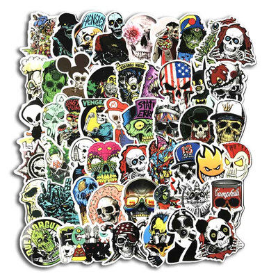 

Mixed Horror Stickers for Luggage Laptop Skateboard Bicycle Motorcycle Car Styling Decals PVC Cool Waterproof Doodle Sticker Toy