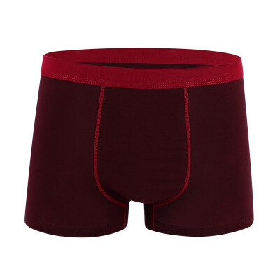 

Mens plain cotton underwear breathable boxer shorts mens underwear free of freight