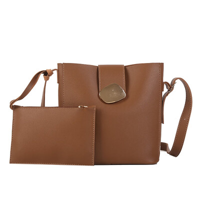 

Tailored 2PC Women Ladies Girls Fashion Solid Shoulder Handbag Purse Crossbody Tote Bag