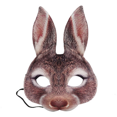 

New Hot Safe Animal Rabbit Head All Face Mask For Adult Men&Women Halloween Party Cosplay Costume Accessories