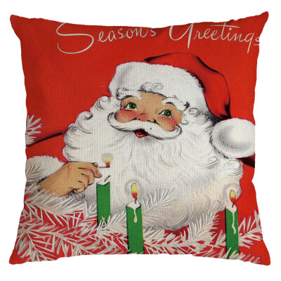 

Siaonvr Christmas Pillow Cover Pillowcases Decorative Sofa Cushion Cover 45x45cm