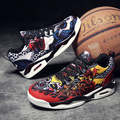

Sports mens shoes autumn&winter new couple hip hop canvas basketball shoes mens tide cushion casual shoes