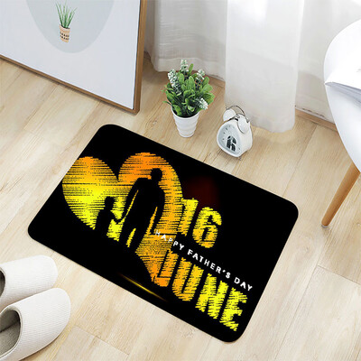 

Toponeto Fathers Day Comfort Square Flannel Kitchen Non-slip Mat 40x60CM