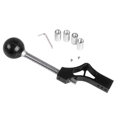 

Car Carbon Fiber Gear Shift Knob Shifter Lever&Adjustable Gear Shift Knob Extender Car Gear Shifter Extender Kit With 4 Adapte
