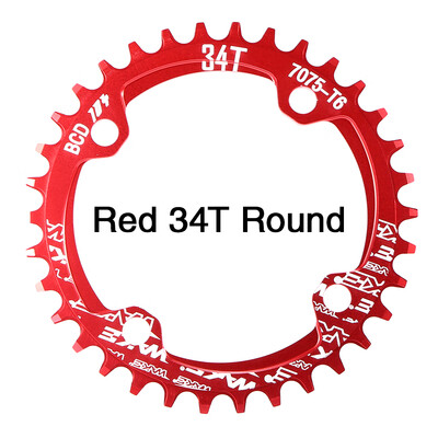 

Bike Narrow Wide Chainring Crankset Single Chain Ring Bike Round Oval Chainrings BCD 104MM 32T 34T 36T 38T