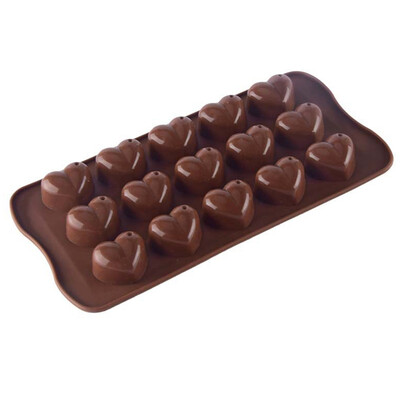 

Chocolate Mold Cake Mold Ice Cube Tray Heart-shaped Chocolate Mold Silicone Mold Childrens Toys Diy Products