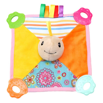 

Tailored Infant Baby Soft Sleep Soothing Towel Security Hand Towel With Rattle Teether