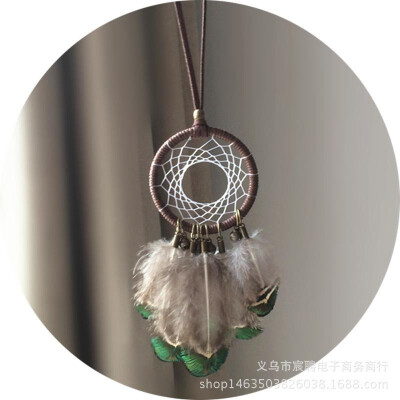 

Car pendant jewelry peace bells feather ornaments dream catcher car hanging ornaments Pearl hair