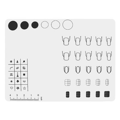 

Women Silicone Nail Art Hand Pad Fingernail Coloring ​Mat Manicure Tools