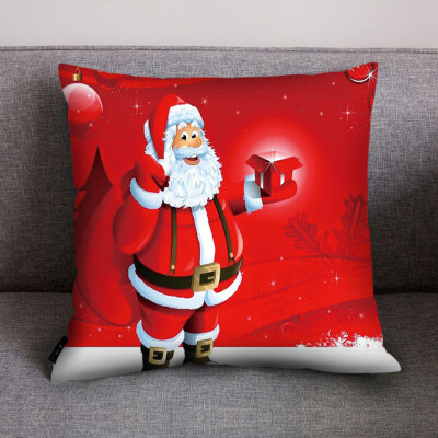 

〖Follure〗Merry Christmas Print Pillow Case Polyester Sofa Car Cushion Cover Home Decor