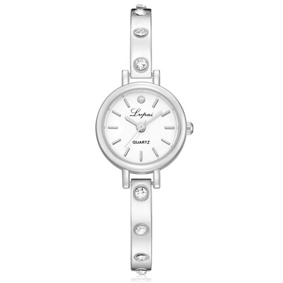 

Luxury Women Watches Dial Ladies Simple Quartz Wristwatch Rhinestone Bracelet Alloy Strap Clock Casual Montre Femme