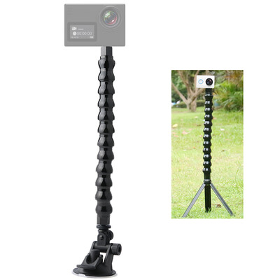 

Suction Cup Car Mount Camera Holder Stand Adjustable Flexible Neck Arm Tube with 14 Inch Screw Photography Accessories for Car Wi
