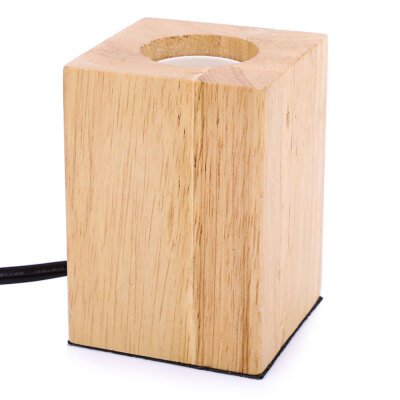 

E27 Modern Minimalist Wood Table Lamp Holder