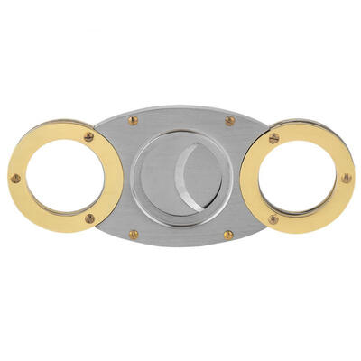 

Greensen Portable Stainless Steel Pocket Double Blade Cigar Cutter Knife Scissors