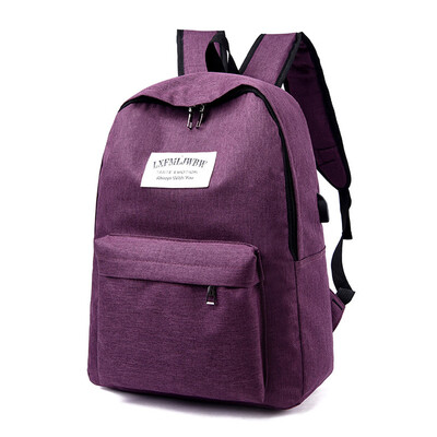 

Tailored Fashion Neutral Large Capacity Outdoor Student Bag Shoulder Bag With USB Socket
