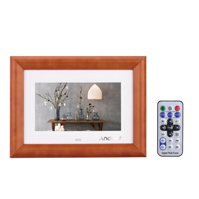 

Andoer 7" Desktop Wood LCD Digital Photo Frame MP3 MP4 Music Player Movie Player E-book Calendar Clock with Remote Controller Chri