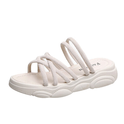 

Sandals Fairy Wind Super Fire One Shoe Two Wear Sandals Thick-soled Bear-soled Slippers