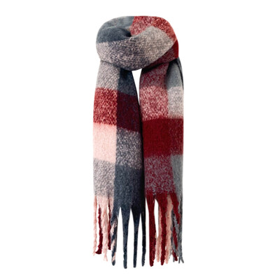 

Gobestart Womens Fashion Long Shawl Big Grid Winter Warm Large Scarf Wrap Long Scarves