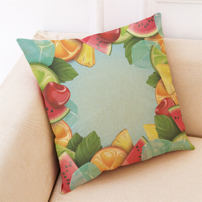 

〖Follure〗Home Decor Cushion Cover Fruit Beverage Throw Pillowcase Pillow Covers