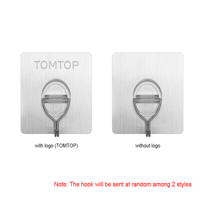 

TOMTOP Hook Wall Hook Sticky Hook Traceless Hook Wall-mounted Sticky Hook Single Hook Hook with Back Adhesive