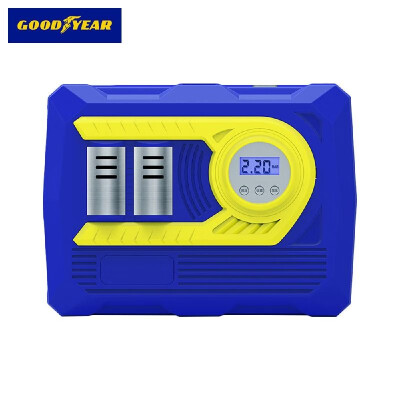 

GOODYEAR Double Cylinder Car Air Pump Tire inflator Super Power Quick Inflation for Car Bicycle Ball Tire Inflation