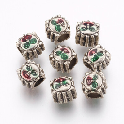 

Alloy European Beads Large Hole Beads Sun Antique Silver 9x85x8mm Hole 45mm