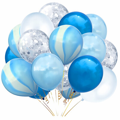 

20 PCS Latex Confetti Balloons Blue for Party Wedding Christmas Decoration