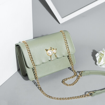 

Summer on the new texture foreign style Korean version of Baitie single shoulder slanting fashion chain small square bag