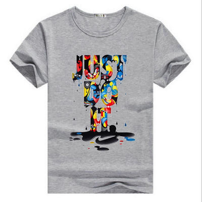 

2018 Funny Tee T Shirts Homme 3D JUST DO IT Men Cotton Cool T Shirt Lovely Summer Costume T-shirt Tops