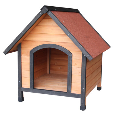 

Wood Pet Dog House Wooden Puppy Room Outdoor Roof Bed Shelter Kennel Waterproof