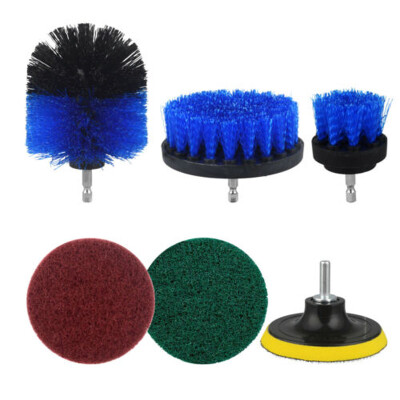 

6 Pcs Drill Brush Attachment Set All Purpose Power Scrubber Cleaning Cleaner Kit