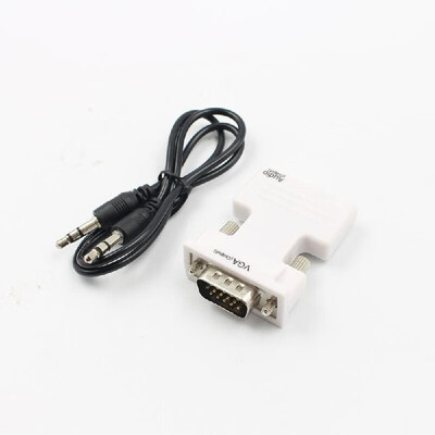 

1080P HD Multimedia Interface Female To Vga Male Video Converter With Audio Output Cable Converter Adapter