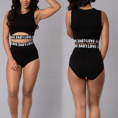 

Sexy Womens Sleeveless Jumpsuit Top Shorts Two Piece Casual Blouse Summer Suit
