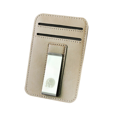 

Tailored Slim Minimalist Front Pocket Hook Blocking Leather Wallets Pocket Gifts