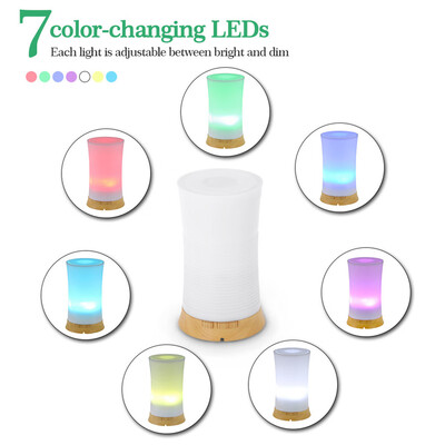 

Siaonvr Colorful Creative Aroma Humidifier Wood Grain Aromatherapy Machine Household UK