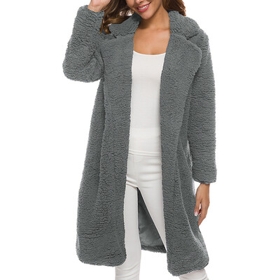 

Womens Casual Open Front Trench Coat Cardigan Long Sleeve Duster Jacket Outwear