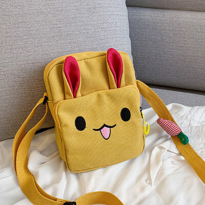 

Tailored Women Fashion Canvas Rabbit Ear Radish Purse Shoulder Tote Handbag Casual Bag