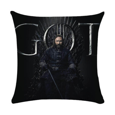 

18" Square Game of Thrones Cotton Linen Home Decorative Throw Pillow Case Cushion Cover 45cm45cm