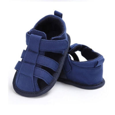 

Canvas Baby Shoes Splice Color Prewalker Breathable Sandals Anti-skid Casual