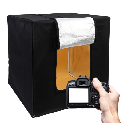 

2PCS 32"x32" 80 80cm Portable Light Box Shot Tent With 6584K LED Strip Professional Photography Light