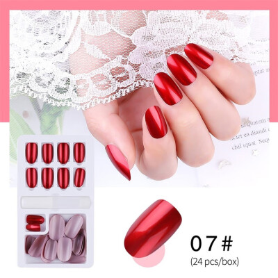 

Toponeto Finished Nail Patches 24Pcs Boxed Removable Repeated Use Of fake Nail Patches