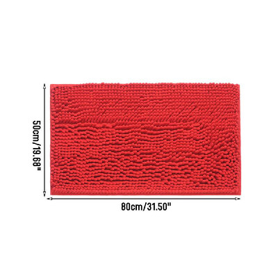 

Microfiber Bath Rugs Chenille Floor Mat Carpet Soft Indoor Washable Bathroom Floor Mat