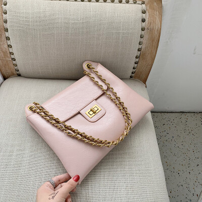 

Qiao Bani 2019 new European&American style fashion simple solid color chain bag shoulder diagonal tide handbags factory direct sales