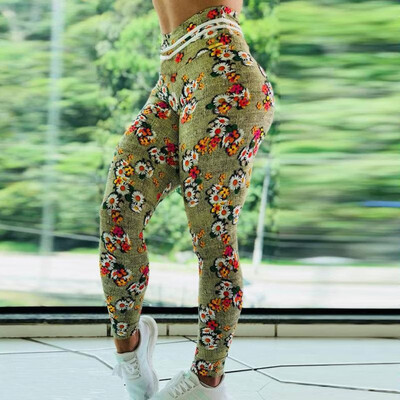 

Ebay Amazon Wish for Colorful Flowers Digital Print Slim High Waist Sports Yoga Pants Leggings Flower