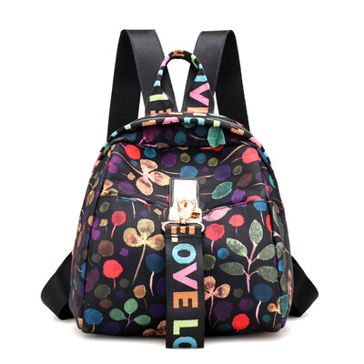

Chileopard shoulder bag Korean version of women with fashionable Oxford cloth personalized printed canvas Mini-Bag Backpack