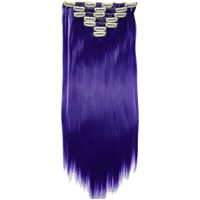 

〖Follure〗Full Head Women Clip Synthetic High Temperature Wire Straight Hair Piece
