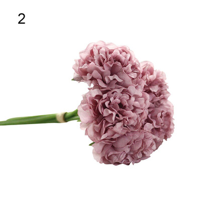 

1 Bouquet 5 Pcs Artificial Flower Fake Peony Wedding Bridal Party Shop Decor
