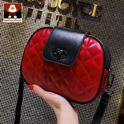 

On the new texture bag women 2019 new small Xiang feng ling lattice bag ins wild shoulder messenger bag tide