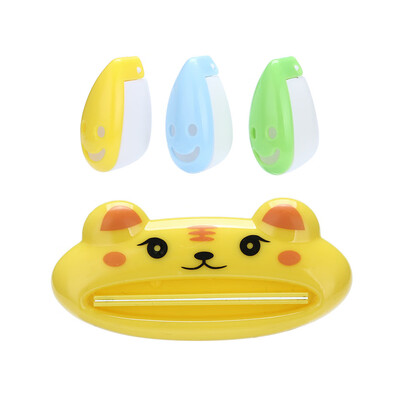 

〖Follure〗Cartoon Animal Toothpaste Squeezer Smiley Face Toothbrush Holder